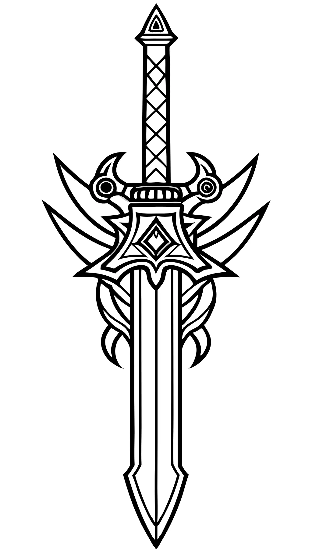 sword coloring pages